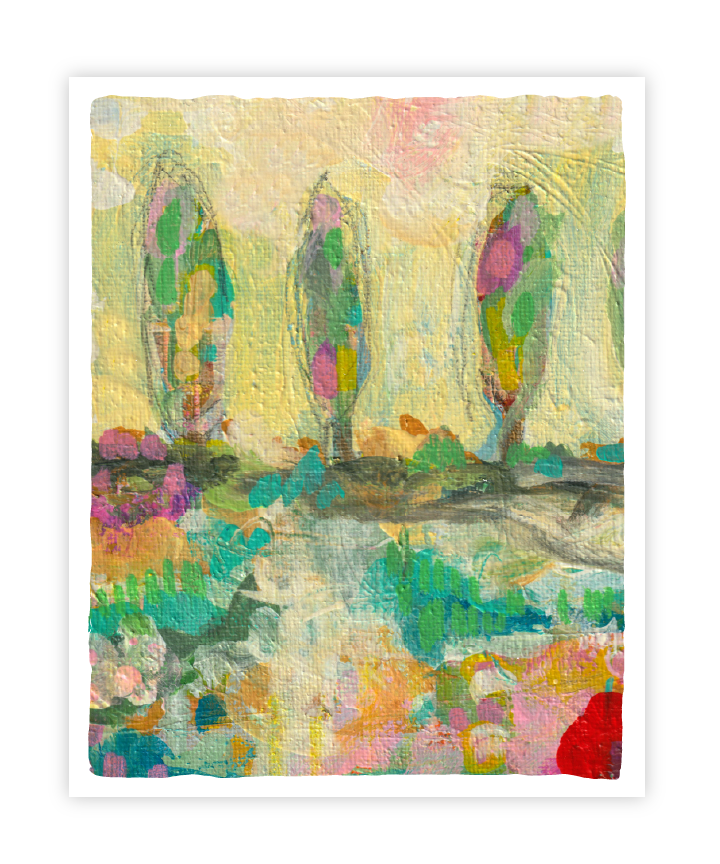 Abrahams Blooms, (unframed)