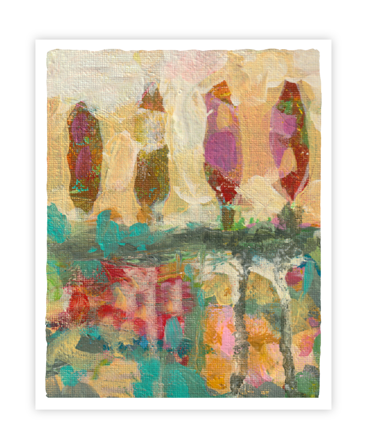 Happy Grove, (unframed)